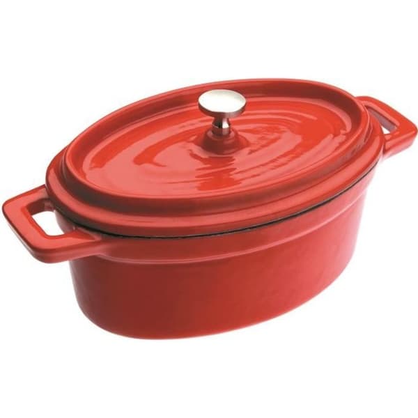 Ibili 726015R Mini Cocotte Oval Röd 15x10x6 cm