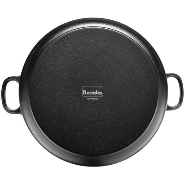 BERNDES Stekgryta med lock Specialerbjudanden Gjutjärn - Ø 28 cm - Svart