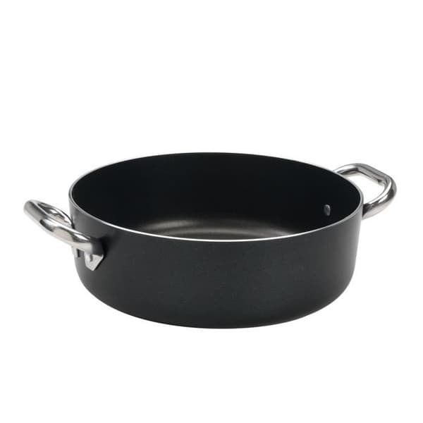 Grill - Aluminium - Non-stick - Tjocklek 3 mm - 2 handtag i rostfritt stål - Alla värmekällor kompatibla