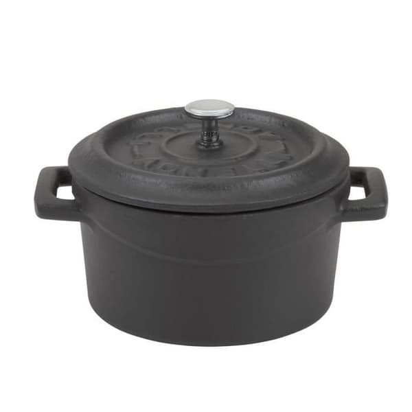 Mini gryta 10 cm mattsvart gjutjärn - TomPress