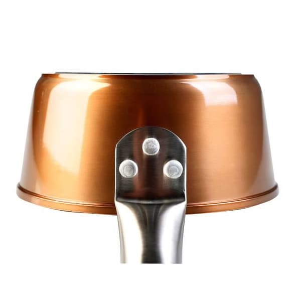 Kasserolle 14 cm Induktions, Ekologisk Non-stick, Smidd Aluminium utan PFOA Wecook Professional Koppar 88366