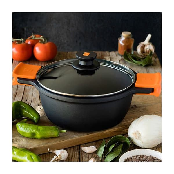 PINTI Casserole 2 hanterar effektivt non-stick pannor med lock CM28