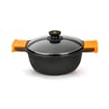 Miniatyrbild 1 av 6: PINTI Casserole 2 hanterar effektivt non-stick pannor med lock CM28