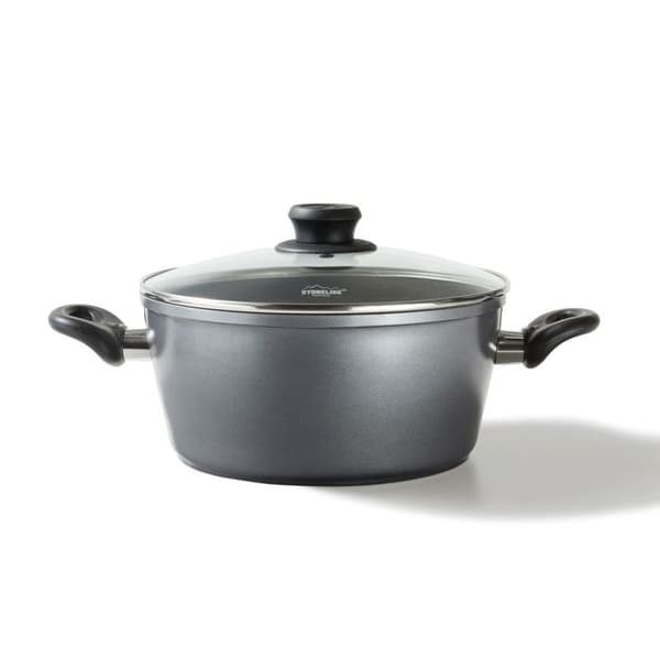 Gratängfat - STONELINE® - 28 cm - Glaslock - Non-stick beläggning - Induktion