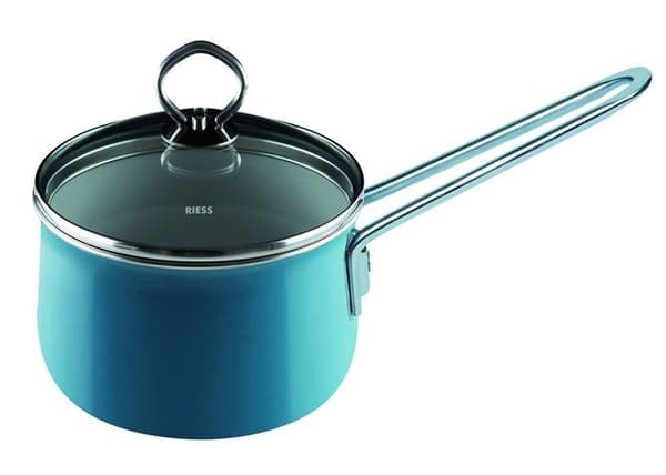 Riess kastrull - R-0730-010 - Kastrull med lock 16 cm Aquamarin