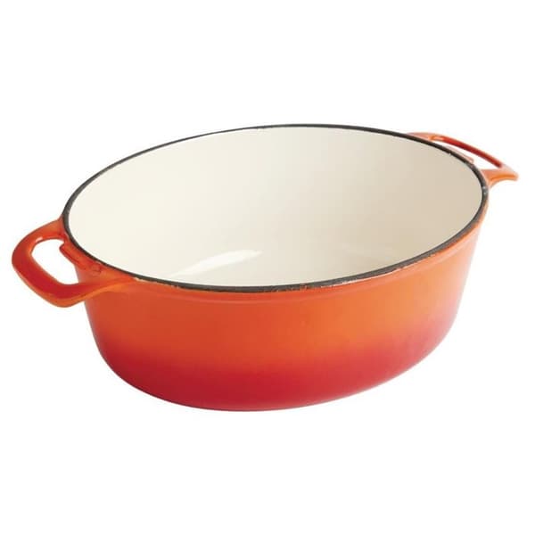 Vogue Orange Oval Gjutjärnsgryta 5 L