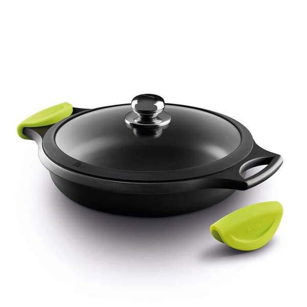 Castey Casserole - F3-IR28 - FUNDIX Induction Slow Cooker 28 Cm med lock, aluminium, svart, 32 cm