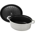 Miniatyrbild 4 av 4: STAUB - Oval gjutjärnsgryta, 31 cm, Vit tryffel