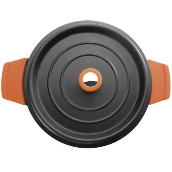 Fundicion rund gjutjärnsform - D: 24 cm - svart