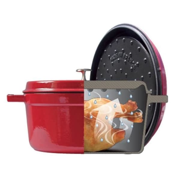 Rund Svart Emaljerad Gjutjärnsgryta 12cm - 0,40L