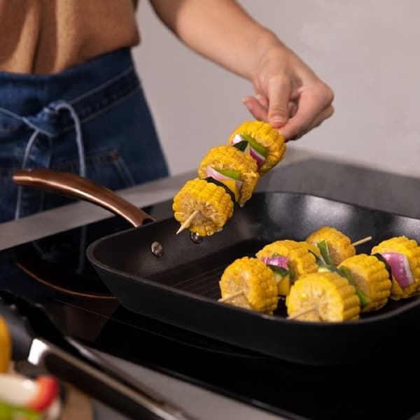 Grill - Cecotec - Polka Fantasy 28 - Smidd aluminium - Non-stick beläggning - 28 cm