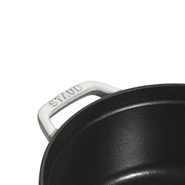 STAUB - Gjutjärn Rund Cocotte, 20 cm, Vit tryffel