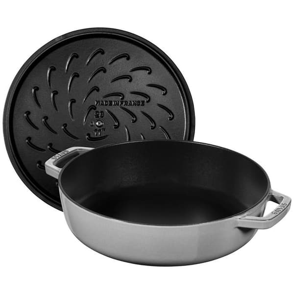 Chistera rund gryta i gjutjärn - STAUB - Ø 28 cm - 6,7 L - Grafitgrå