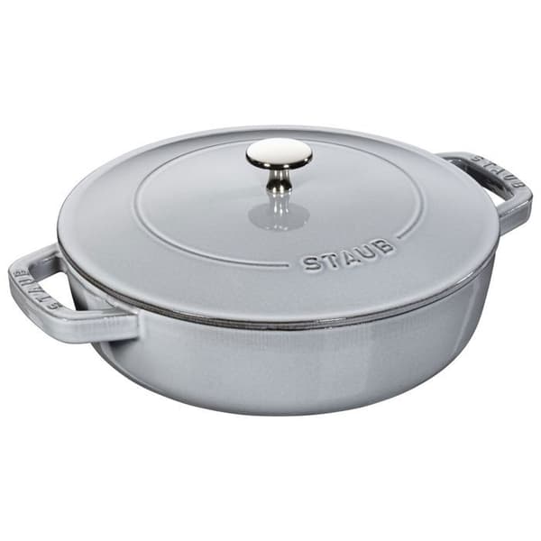 Chistera rund gryta i gjutjärn - STAUB - Ø 28 cm - 6,7 L - Grafitgrå