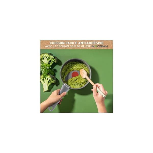 Gratängform - Tefal - Ingenio Renew L2603002 - 20 cm - Grå - Non-stick keramik