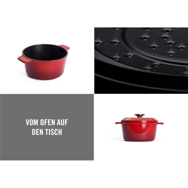 Giannini Cocotte, flerfärgad med lock - Kapacitet: 8.0 - Färg: Flerfärgad