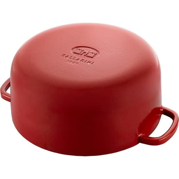 Cocotte Bellamonte 24 cm, Rund, Röd, Gjutjärn - BALLARINI