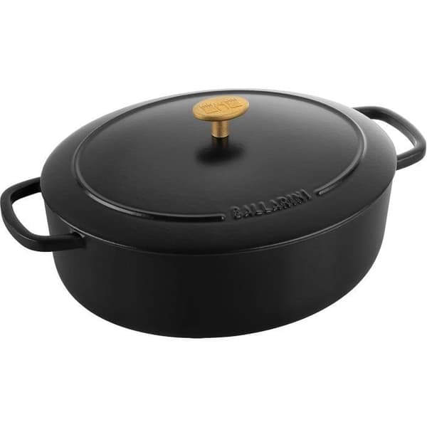 Ballarini Bellamonte Cocotte 29 cm, Ovalt, Svart, Gjutjärn