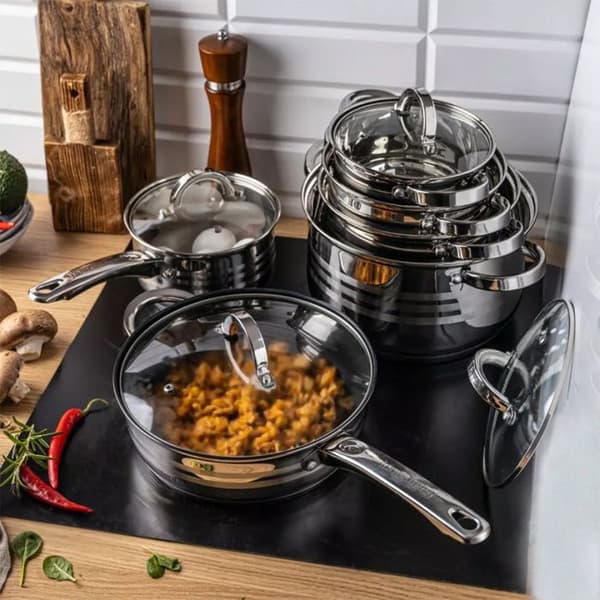 SET MED KASEROLLER 12 ELEMENT KLAUSBERG KB-7698