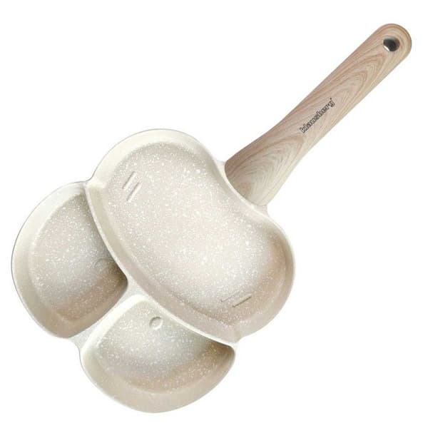Stekpanna - KLAUSBERG - KB-7825 - Marmorbeläggning - 3 sektioner - Ergonomisk non-stick
