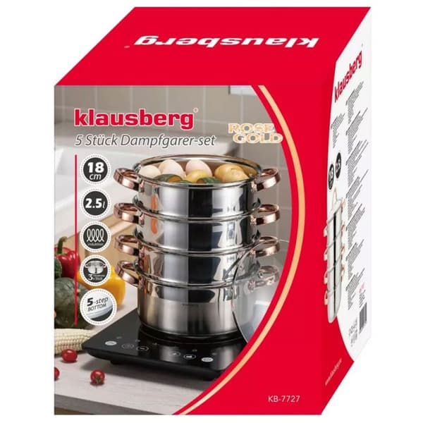 GARNEK PÅ ÅNG KLAUSBERG 5 DELAR 18cm KB-7727 ROSÉ GULD
