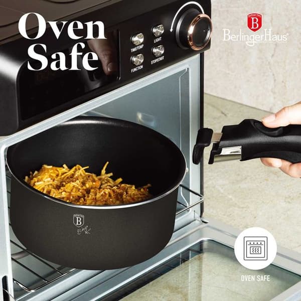 Kokkärlsset - BERLINGER HAUS - BH-8252 - 12 delar - Non-stick titan - Svart