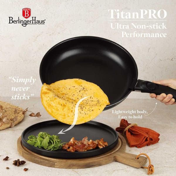 Kokkärlsset - BERLINGER HAUS - BH-8252 - 12 delar - Non-stick titan - Svart