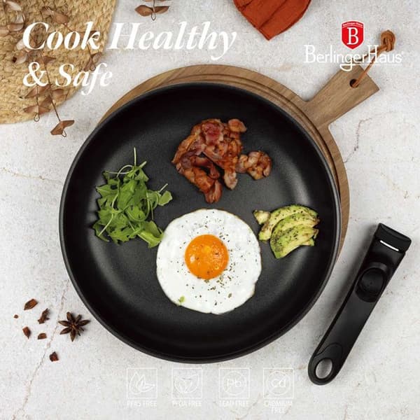 Kokkärlsset - BERLINGER HAUS - BH-8252 - 12 delar - Non-stick titan - Svart