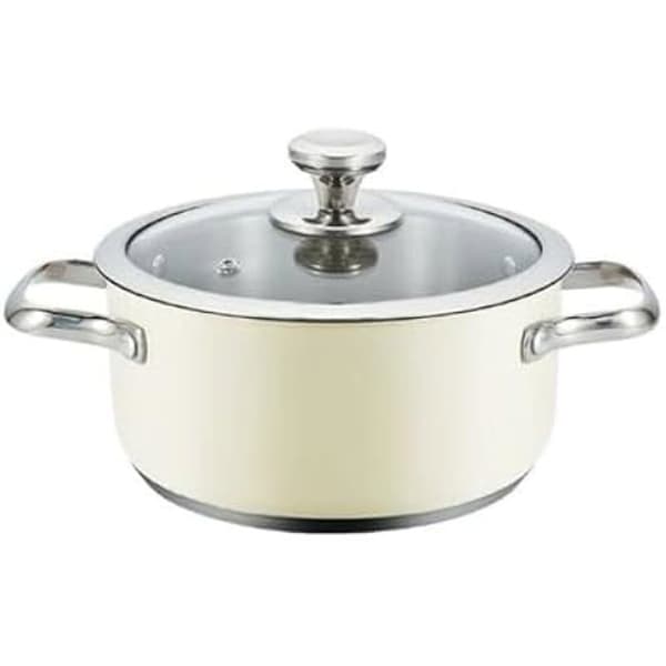 Haeger Gryta med lock beige Ø 24 cm