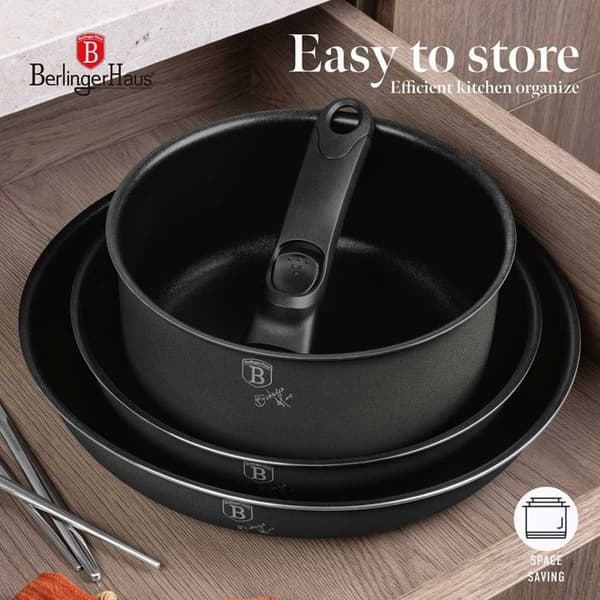 Köksredskapset - BERLINGER HAUS - BH-8256 - 9 delar - Aluminium - Non-stick TYTAN PRO