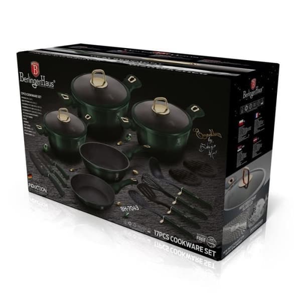 BerlingerHaus 17-delade köksredskap, Emerald Collection - 5999108426940