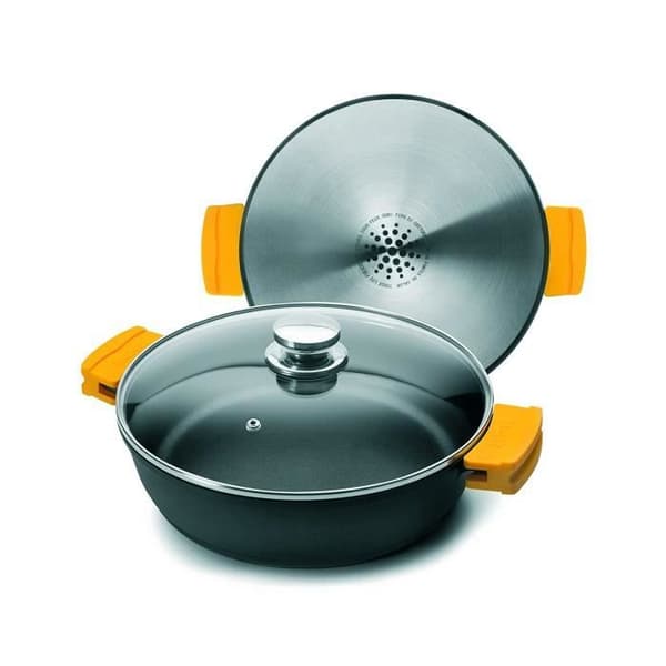 Kastrull - Ibili - 461024 - Gjutjärn - 24 cm - Svart - Avtagbart handtag