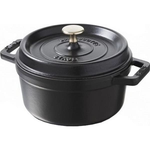 STAUB Rund cocotte svart diam 28
