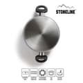 Miniatyrbild 2 av 4: STONELINE® kastrull 20 cm - med glaslock - Non-stick beläggning med äkta stenpartiklar - Induktion