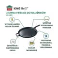 Miniatyrbild 4 av 4: Grillpanna Kinghoff POÅLE EN FONTE 29 cm FÖR CRÊPES, PIZZOR KH-1895