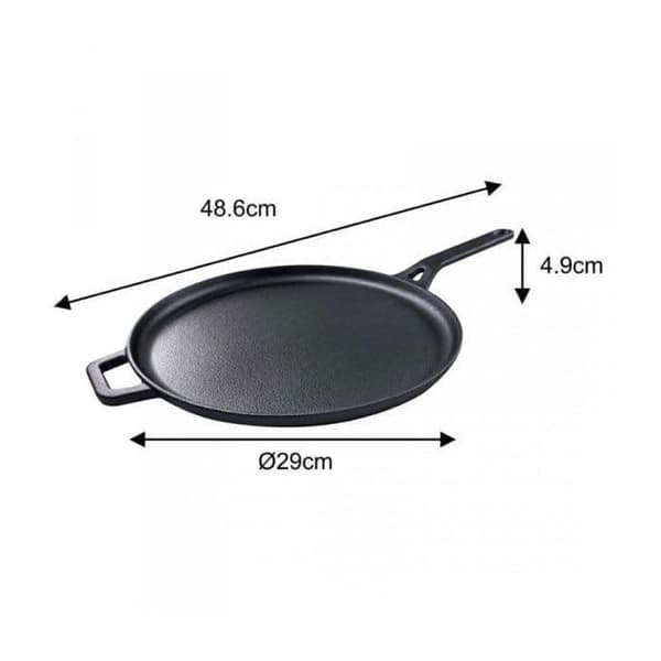 Grillpanna Kinghoff POÅLE EN FONTE 29 cm FÖR CRÊPES, PIZZOR KH-1895