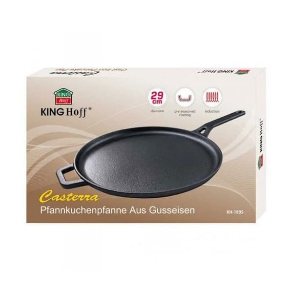 Grillpanna Kinghoff POÅLE EN FONTE 29 cm FÖR CRÊPES, PIZZOR KH-1895