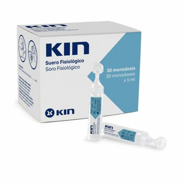 Saltopløsning Kin KIN SUERO FISIOLÓGICO 5 ml Engangsbrug 30 enheder