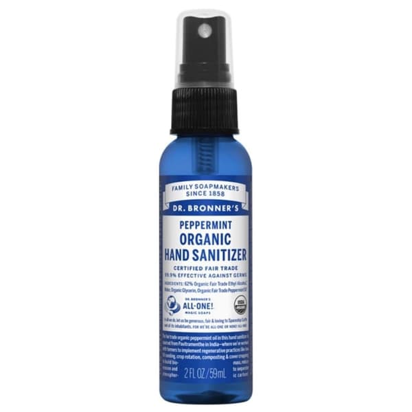 Steriliserande Handlotion Dr Bronner's Peppermint 60 ml