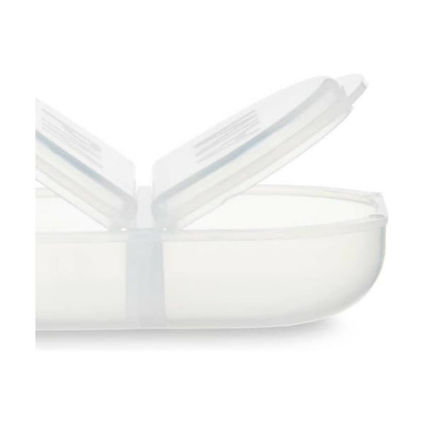 Doseringsask med fack Berilo HW0929-2 Transparent Plast 11,5 x 18 x 2,2 cm Set (12 antal)