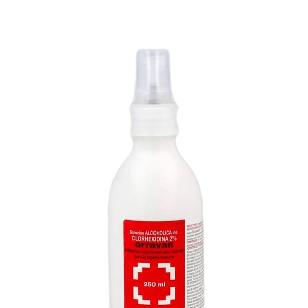 Desinfektionsspray Orravan CLORHEXIDINA 2% 250 ml Antiseptisk Klorhexidin