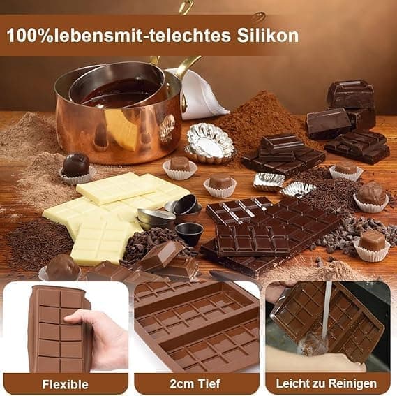 Denne chokoladeform indeholder den dybe Dubai-chokoladeform, samt en skraber og en pose, BPA-fri, brun