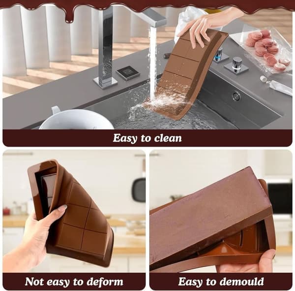 Chokladform Dubai, Mörk chokladform BPA-fri, Brun 1-Pack