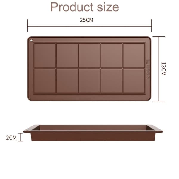 Chokladform Dubai, Mörk chokladform BPA-fri, Brun 1-Pack