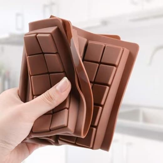 Chokoladeformsæt, silikone dyb, inkluderer poser og skraber