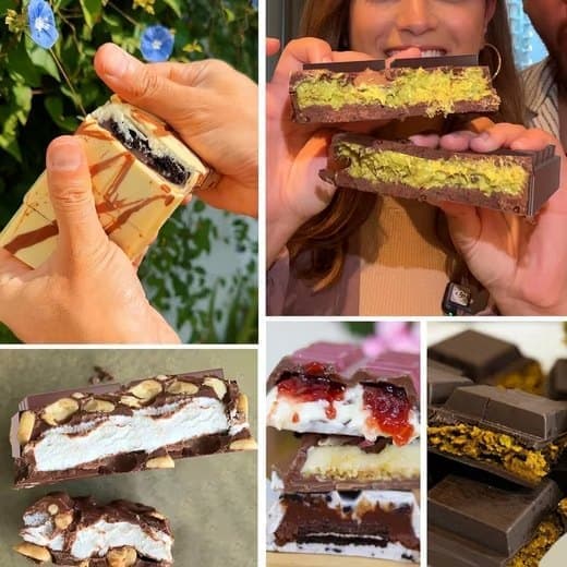 Chokoladeformsæt, silikone dyb, inkluderer poser og skraber