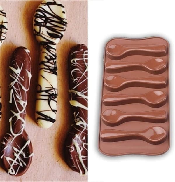Dybe chokoladeplader i silikoneform, silikone bageform, fødevaregodkendt, 3D chokolade- og kageform