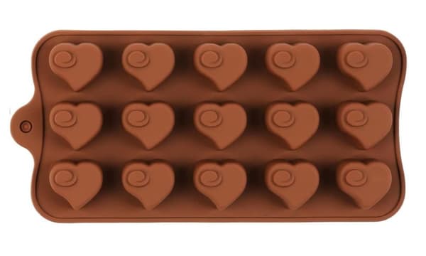 Dybe chokoladestænger Silikoneform Silikone Bageform, Fødevaregodkendt, Non-stick, 3D chokolade- og kageform, Brun