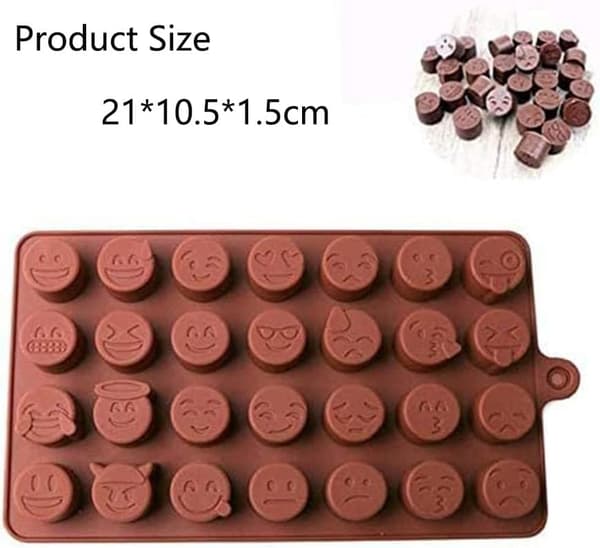 Dybe chokoladestænger Silikoneform Silikone Bageform, Fødevaregodkendt, Non-stick, 3D chokolade- og kageform, Brun