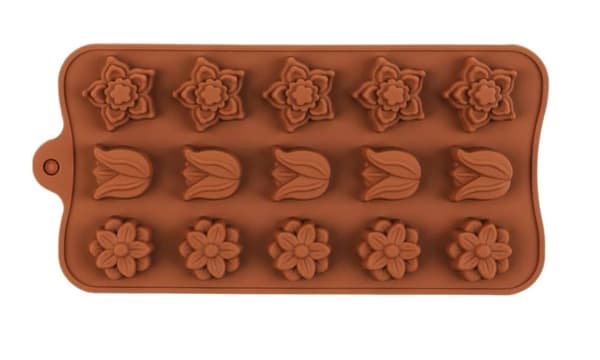 Dybe chokoladestænger Silikoneform Silikone Bageform, Fødevaregodkendt, Non-stick, 3D chokolade- og kageform, Brun